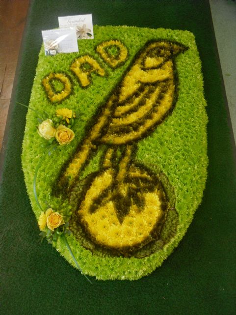 Norwich City Badge Flowers By Sarah Jane